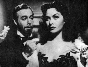 Laura Hidalgo y Narciso Ibáñez Menta en "La Bestia debe morir" (1952)
